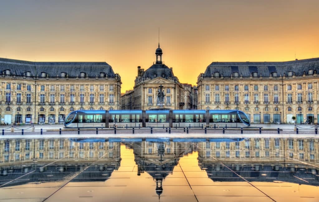 Place de la Bourse à Bordeaux