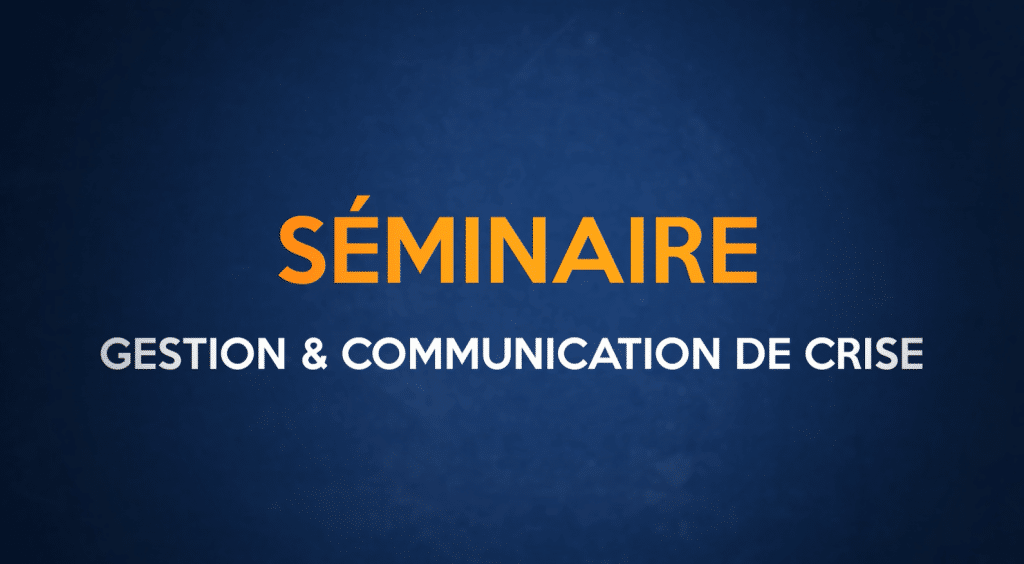 illustration séminaire gestion et communication de crise